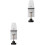 2Pcs Table Partition Clips Silver Wear-Resistant Adjustable Clamps 3