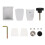 2Pcs Table Partition Clips Silver Wear-Resistant Adjustable Clamps 11