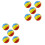 10Pcs Inflatable PVC Beach Balls Assorted Color for Pool and Beach Fun 3