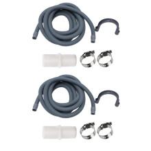 8 Pcs Washing Machine Drainage Pipe Hose,Washer Drain Hose for Washing Drainage Pipe,with U Shape Holder,5 Feet Long