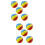 10Pcs Inflatable PVC Beach Balls Assorted Color for Pool and Beach Fun 7