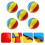 10Pcs Inflatable PVC Beach Balls Assorted Color for Pool and Beach Fun 8