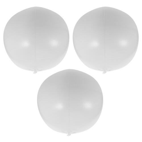 9Pièces Ballons Gonflables Blancs PVC - Décorations Et Jouets De 1