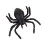 Halloween Plastic Spiders, 10 Pcs, 3x3 cm, Black 8