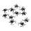 Halloween Plastic Spiders, 10 Pcs, 3x3 cm, Black 9