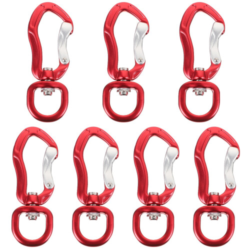 7Pcs Red Practical Quick-Hanging Buckle Multifunctional Key Chain 1