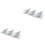 2Sets Easy-Clean White Ceramic Appetizer and Seasoning Spoons for Home 3