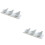 2Sets Easy-Clean White Ceramic Appetizer and Seasoning Spoons for Home 6