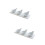 2Sets Easy-Clean White Ceramic Appetizer and Seasoning Spoons for Home 7
