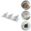 2Sets Easy-Clean White Ceramic Appetizer and Seasoning Spoons for Home 10