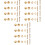 24 Pcs Advertising Nail Mirror Nail Thicken Copper Wreath 3
