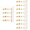 24 Pcs Advertising Nail Mirror Nail Thicken Copper Wreath 6
