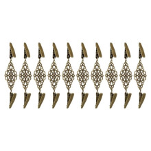 Pinza para Suéter Vintage, Botón para Bufanda de Seda, Botón Decorativo para Bufanda, Cadena para Cárdigan, Broche para Dama, Bronce
