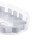 Rotating Condiment Holder, Rectangular Fridge Organizer, Non Skid Beverage Cans Bins Spice Storage Rack for Kitchen, Cupboard Clear White 6