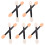 200Pcs Black Double-Ended Latex Sponge Eyeshadow Makeup Brush 9