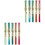 10Pcs Student Fountain Pens Colored Ink Calligraphy Office Use 6