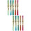 10Pcs Student Fountain Pens Colored Ink Calligraphy Office Use 10