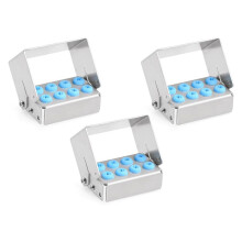8 Holes Bur Holder 3pcs Autoclave Sterilizer Case Organizer Box Instrument Storage Stand
