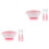 2Ensembles Bols Rose Avec Grande Surface Anti-Renverse 3
