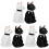 6Pcs Ceramic Dog Salt Shakers Kitchen Spice Containers Assorted Color 3