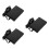 3Pcs Durable Piano Pedal Accessory Black for Electronic Keyboards Midi 8