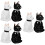 6Pcs Ceramic Dog Salt Shakers Kitchen Spice Containers Assorted Color 8