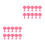 20Pcs Red Plastic Pet Feeding Scoop Easy Clean Pet Grain Spoon 4