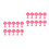 20Pcs Red Plastic Pet Feeding Scoop Easy Clean Pet Grain Spoon 9