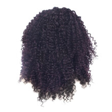 18 Inches Loose Curly Deep Wave Lace Front Wig Heat Resistant Synthetic Middle Part Wig for Women