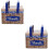 2Pcs Blue Handheld Metal Cookie Gift Tin Practical Storage Box 5