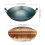 3Sets Mini Wok Models Toy Kitchenware Wooden Iron Assorted Color 2