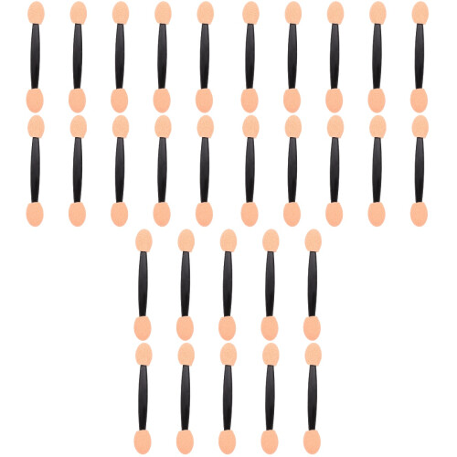 300Pcs Double-Ended Black Sponge Eyeshadow Stick Makeup Cosmetic Tool 2