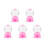 5Pièces Distributeur Bonbons Rose Pour Enfants 9