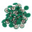 100Pcs Green DIY Rivets Two-Legged Nails Craft Studs for Paper Crafts 9