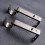 Aloha2PCS19.05mm Support de tringle à rideaux réglable (Café) 5