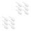 12Pcs Clear Pc Food Scoops Comfortable Grip for Kitchen and Bar Use 4