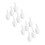 12Pcs Clear Pc Food Scoops Comfortable Grip for Kitchen and Bar Use 5