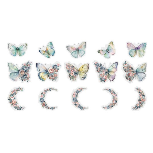 Retro Notebook Decoration Material Stickers DIY Decorative Sticker for Notebook Labels,  Magic Butterfly