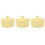 3Pcs Durable Yellow Ceramic Pudding Bowls Multipurpose Baking Bowls 4