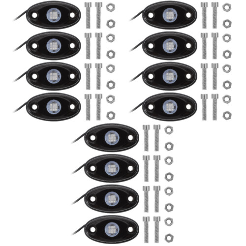 12Pcs Blue Under Car Lights for Trucks with Gradient Strobe Effect 2