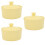 3Pcs Durable Yellow Ceramic Pudding Bowls Multipurpose Baking Bowls 7