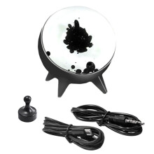 Magnetic Fluid Pickup Music Rhythm Light - Visualized Desktop Ornament,Home Decoration Speaker Sound Partner Light Black