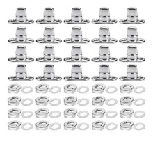 40 Sets Canvas Twist Lock Fasteners, Turn Button Fasteners, Eyelet and Stud for Canvas Marine Fastener Turn Buttons