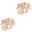 400 Pcs Diy Buttons Wallet Punk Purple 3