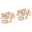 400 Pcs Diy Buttons Wallet Punk Purple 4