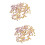 400 Pcs Diy Buttons Wallet Punk Purple 7