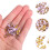 400 Pcs Diy Buttons Wallet Punk Purple 8