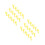 30Pcs Yellow ABS Drywall Corner Tools with Plastic Handle for Home Use 8
