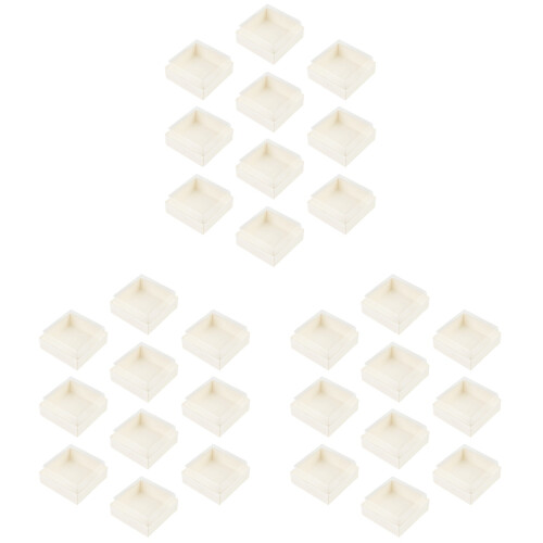 30Pcs Portable White Cake Boxes for Bread, Cookies and Dessert Storage 1