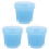 6Pcs Multi-Use Artist Brush Basins Blue Plastic Painting Containers 2
